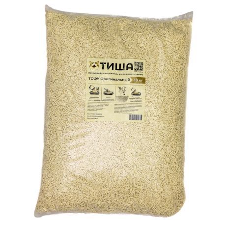 Наполнитель ТИША ТОФУ Оригинальный 10 кг.